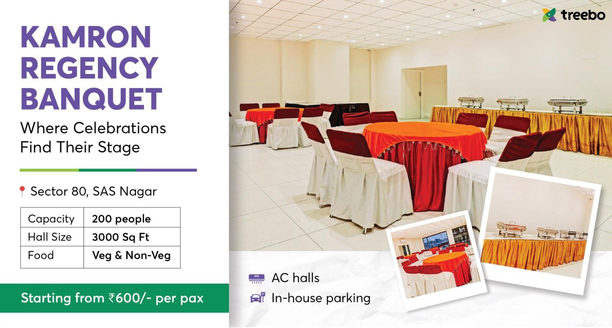Hotel Treebo Kamron Regency Sector 80 Mohali Esterno foto